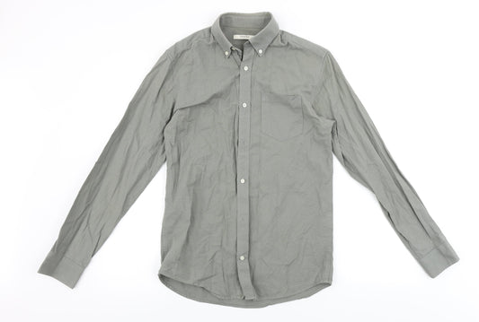 Premium Mens Grey    Button-Up Size S