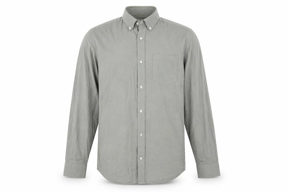 Premium Mens Grey    Button-Up Size S