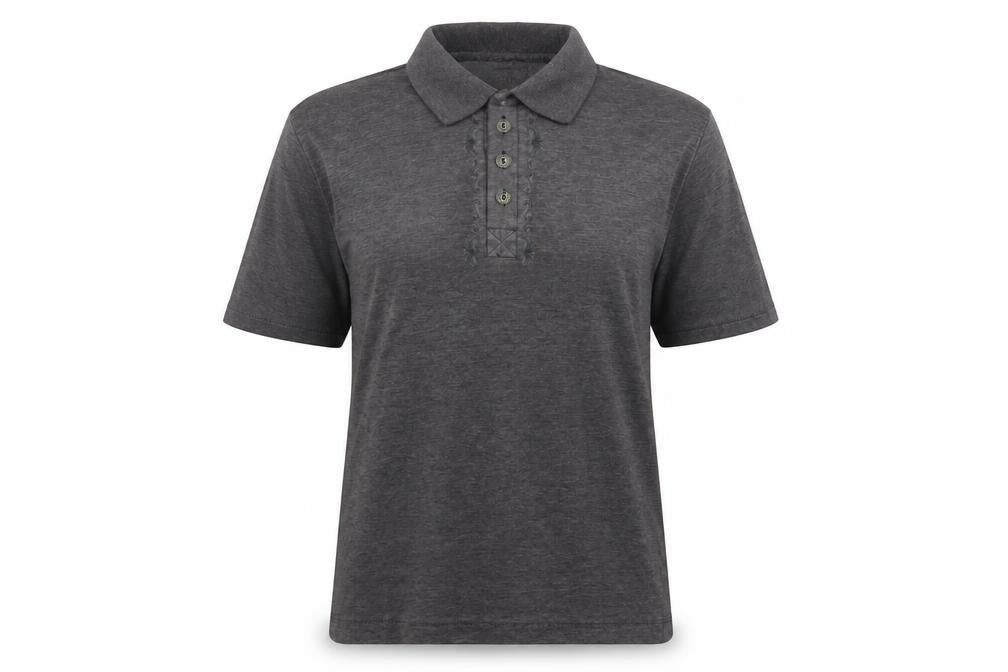 pacino Womens Grey   Basic Polo Size L