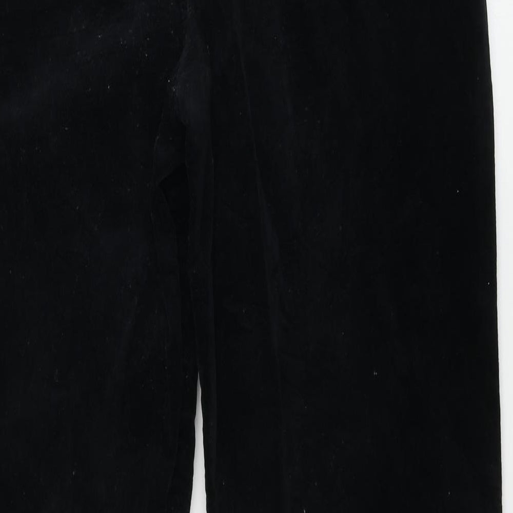 Marks and Spencer  Mens Black Paisley  Trousers  Size 32 in L26 in