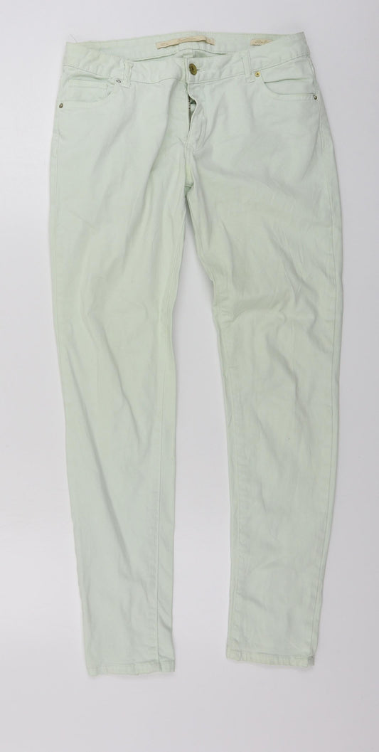 Preworn  Womens Green   Straight Jeans Size 28 in L25 in