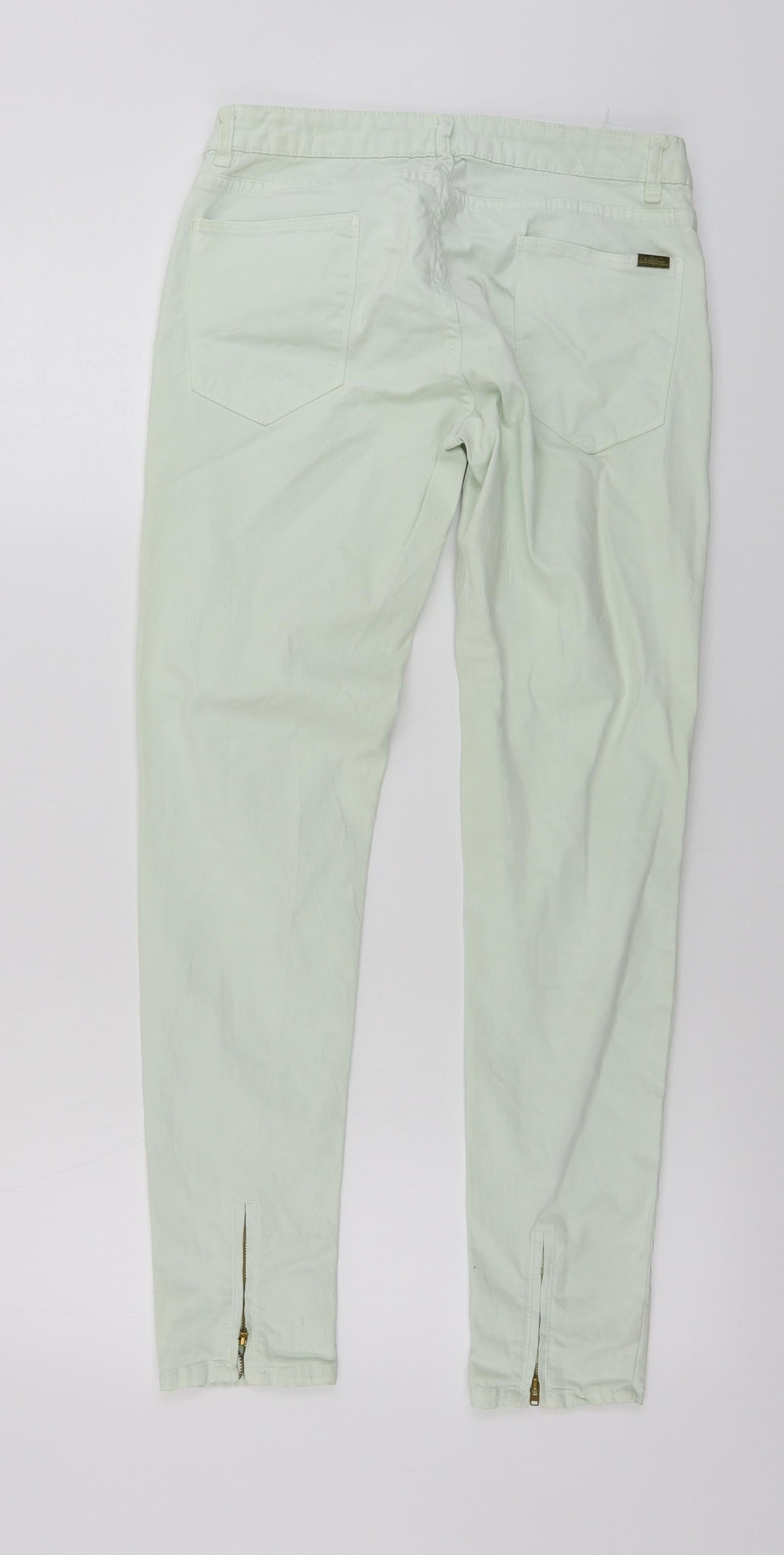 Preworn  Womens Green   Straight Jeans Size 28 in L25 in