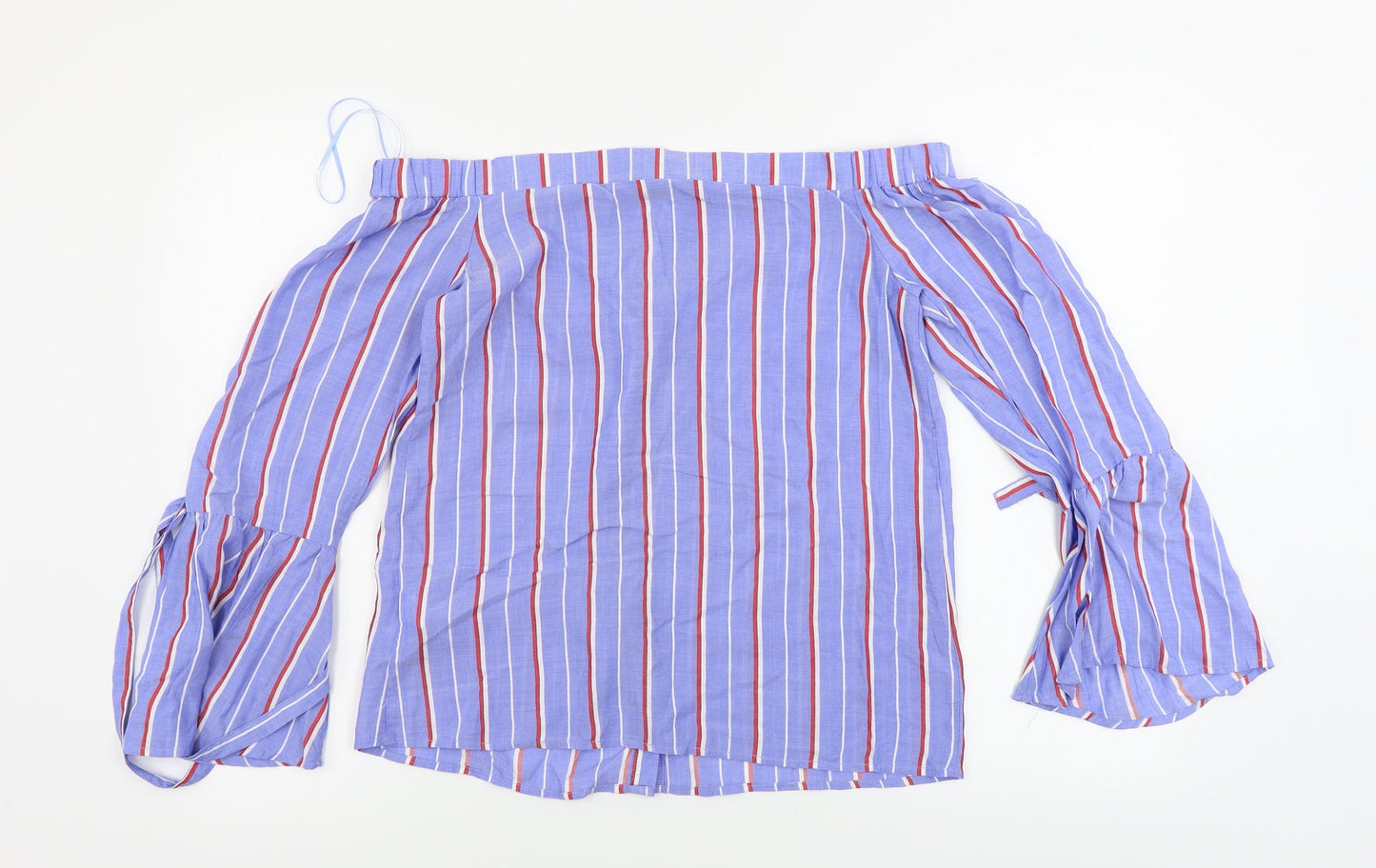 Atmosphere  Womens Blue Striped  Basic Blouse Size 10
