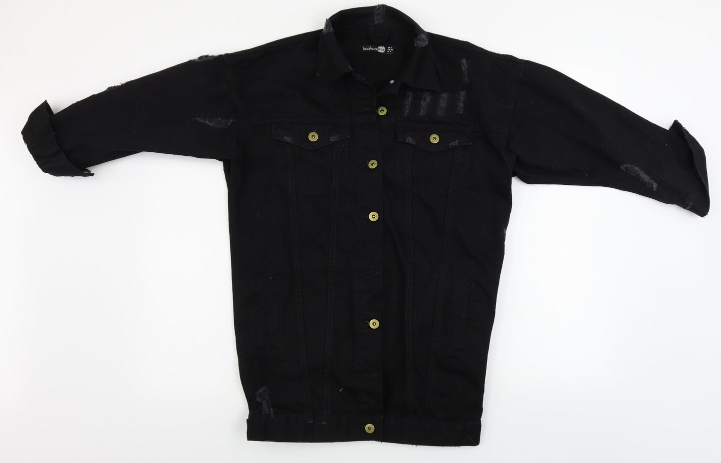 Boohoo Womens Black   Jacket Coat Size 8