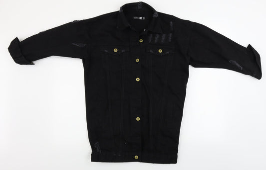 Boohoo Womens Black   Jacket Coat Size 8