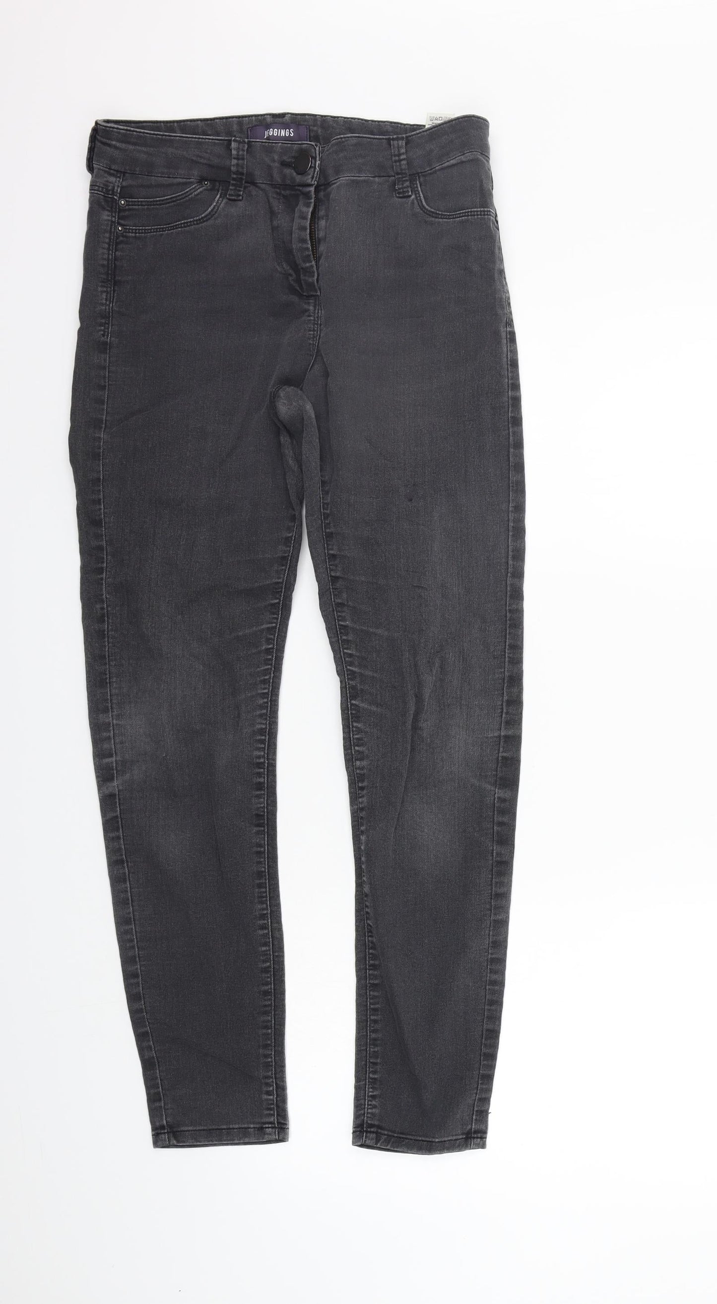 Marks and Spencer Womens Grey   Straight Jeans Size 10 L26 in