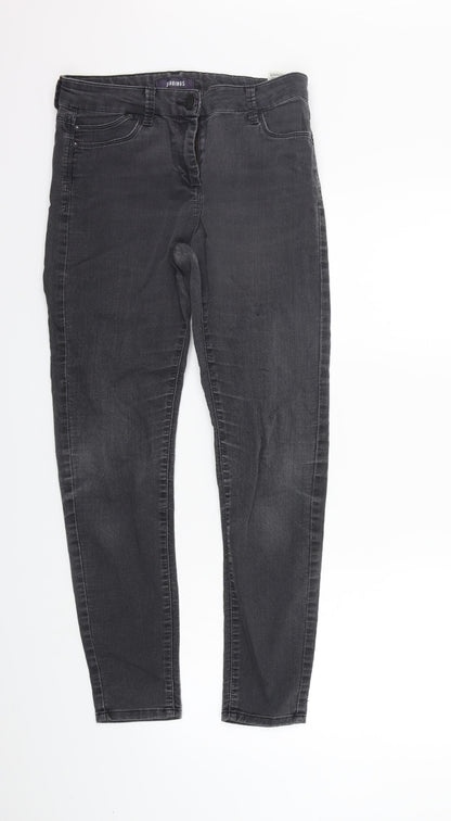 Marks & Spencer Womens Grey   Straight Jeans Size 10 L26 in