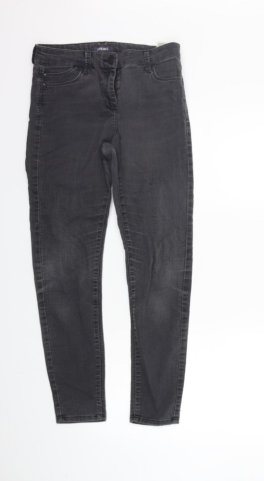 Marks and Spencer Womens Grey   Straight Jeans Size 10 L26 in