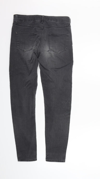 Marks & Spencer Womens Grey   Straight Jeans Size 10 L26 in