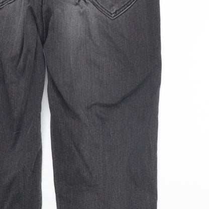 Marks & Spencer Womens Grey   Straight Jeans Size 10 L26 in