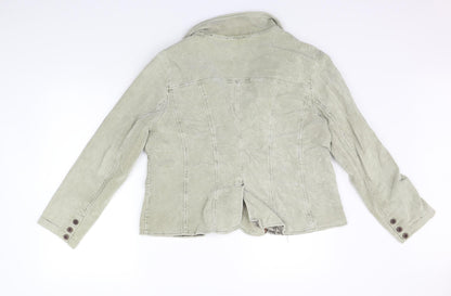 Back view of Dorothy Perkins women’s beige jacket coat, size UK 18