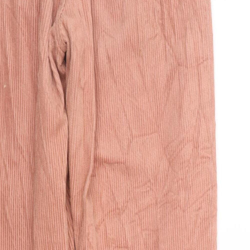 Stradivarius Womens Orange   Trousers  Size 8 L27 in