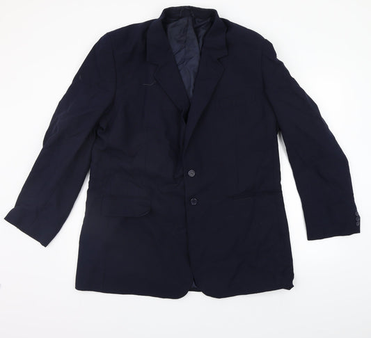 jolliman Mens Blue   Jacket Suit Jacket Size L