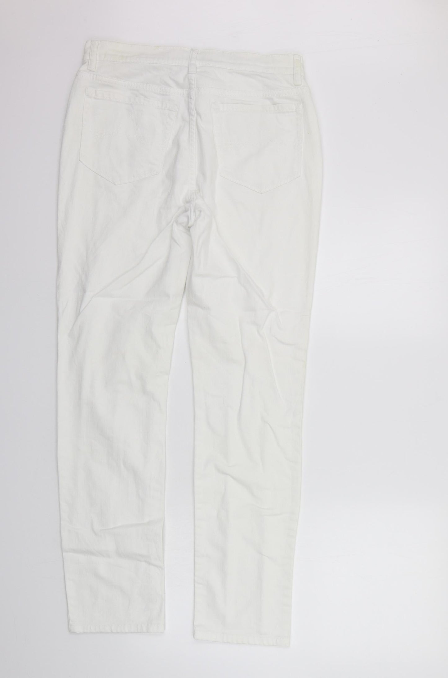 Artigiano Womens Silver   Trousers  Size 12 L29 in