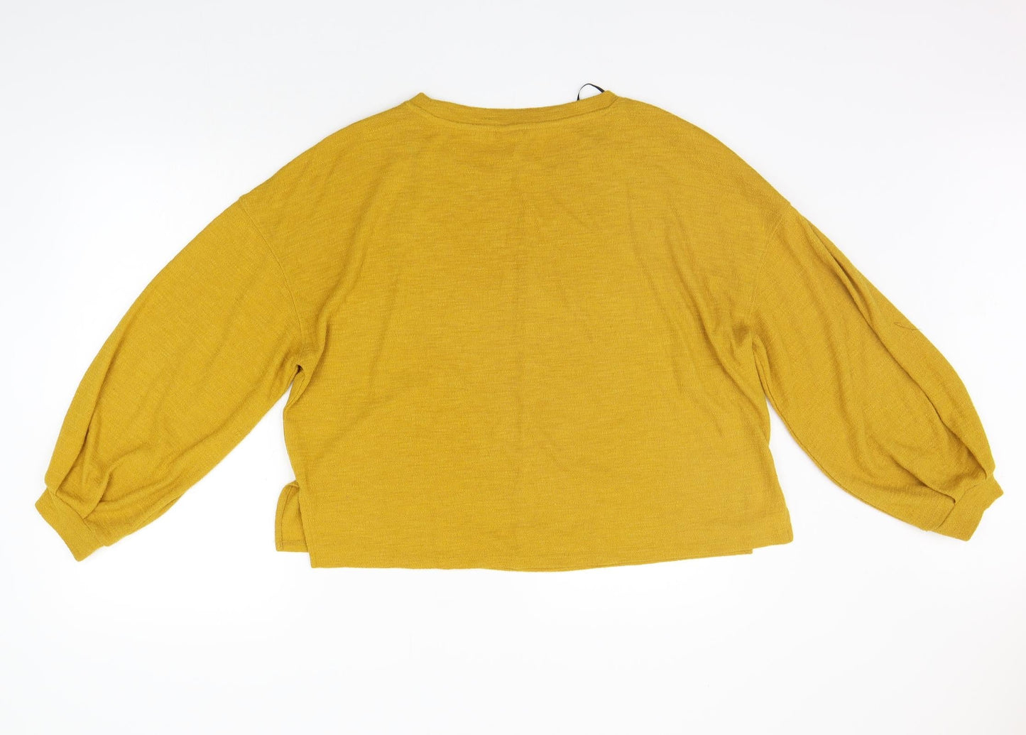 H&M Womens Yellow   Pullover Jumper Size M