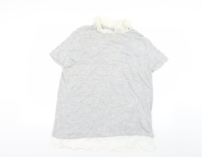Tu Womens Grey  Knit Pullover Jumper Size 14