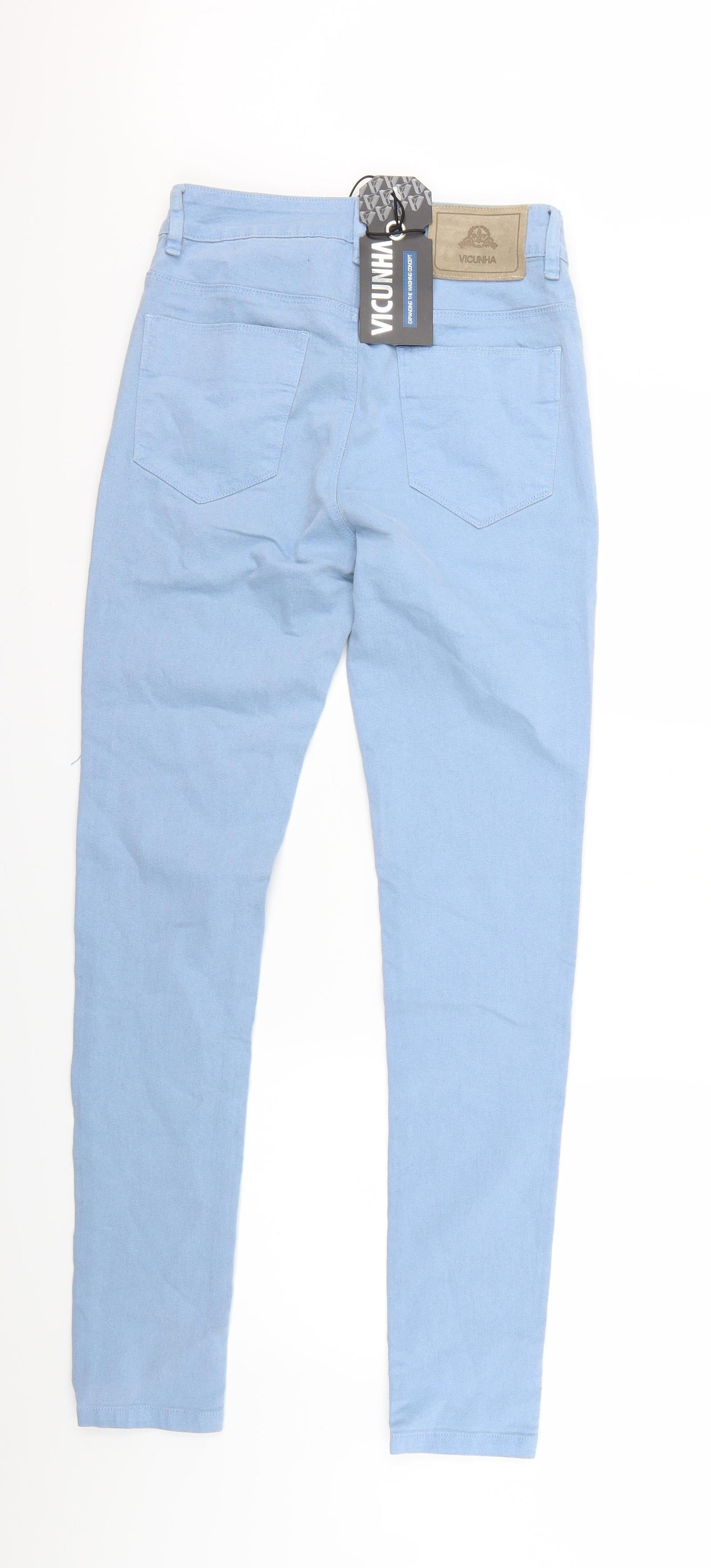 Vicunha Womens Blue  Denim Skinny Jeans Size 27 in L26 in
