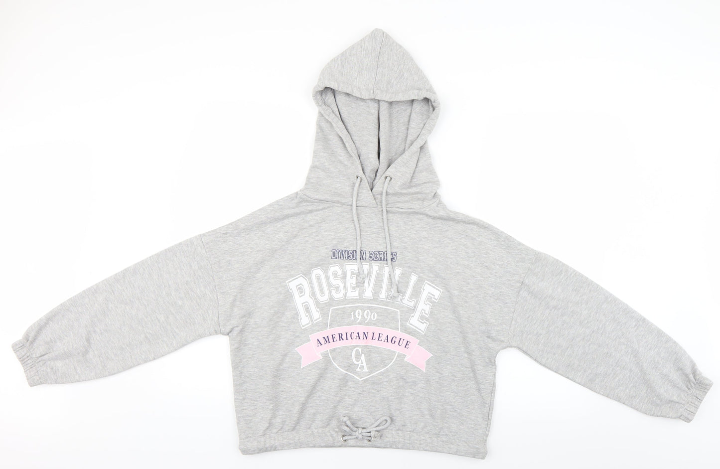 Primark Womens Grey   Pullover Hoodie Size 2XS
