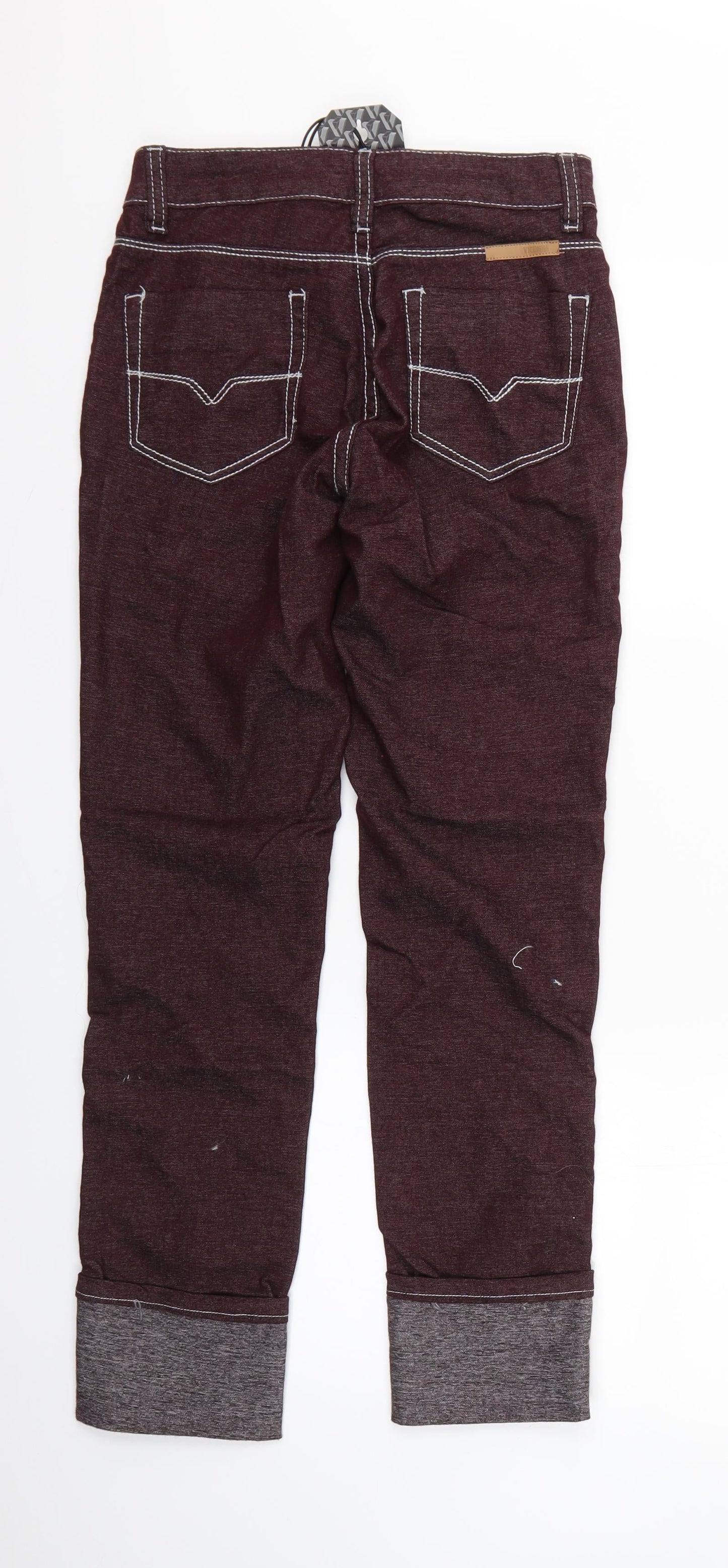 Vicunha Womens Red  Denim Straight Jeans Size 26 in L26 in