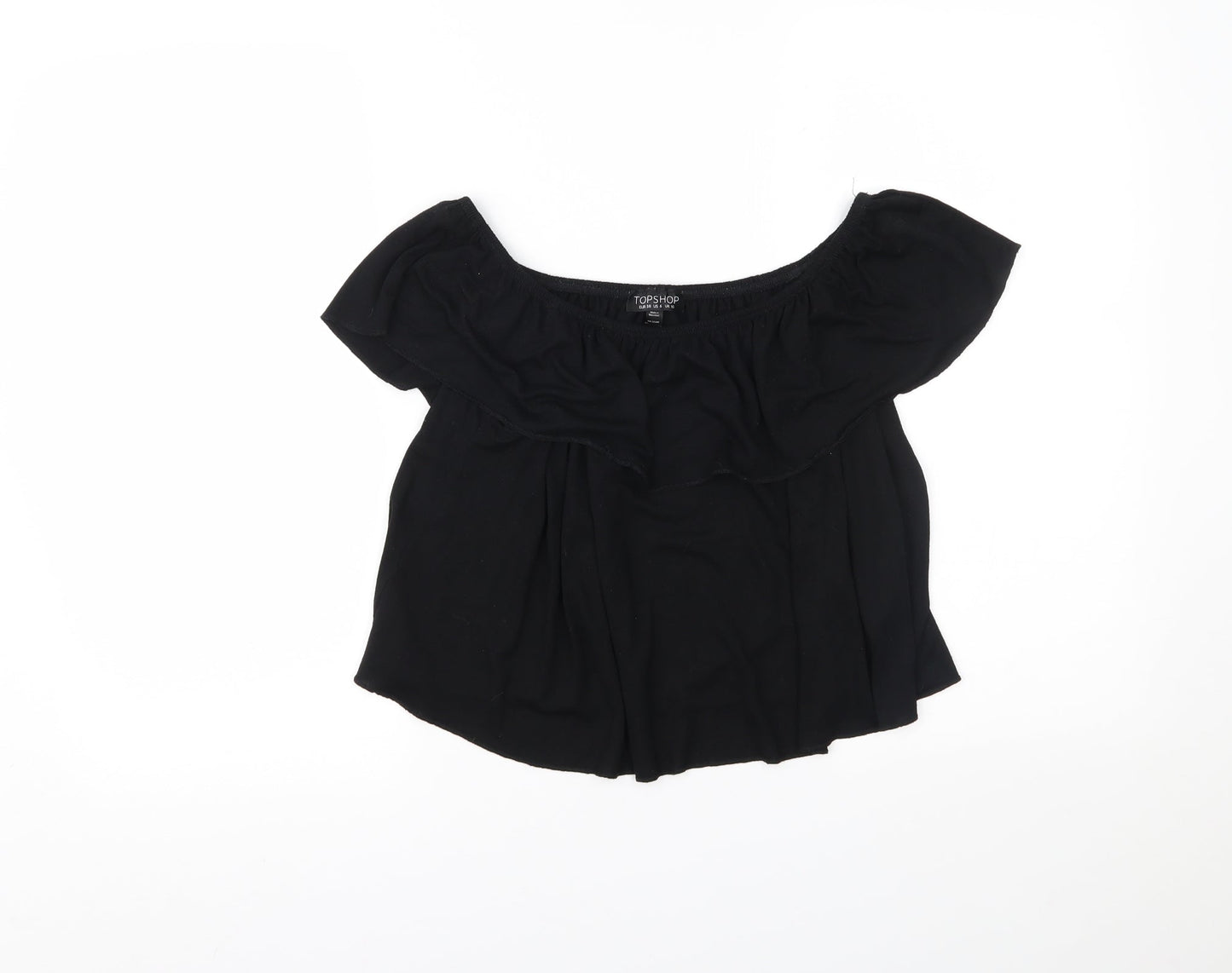 Topshop Womens Black   Basic Blouse Size 10