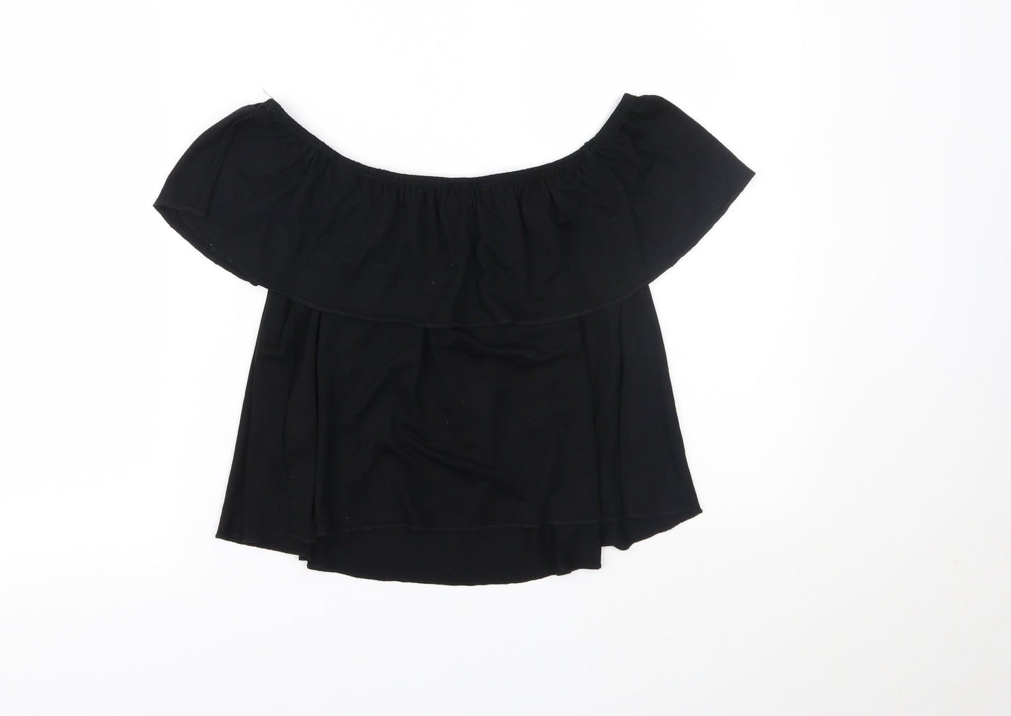Topshop Womens Black   Basic Blouse Size 10