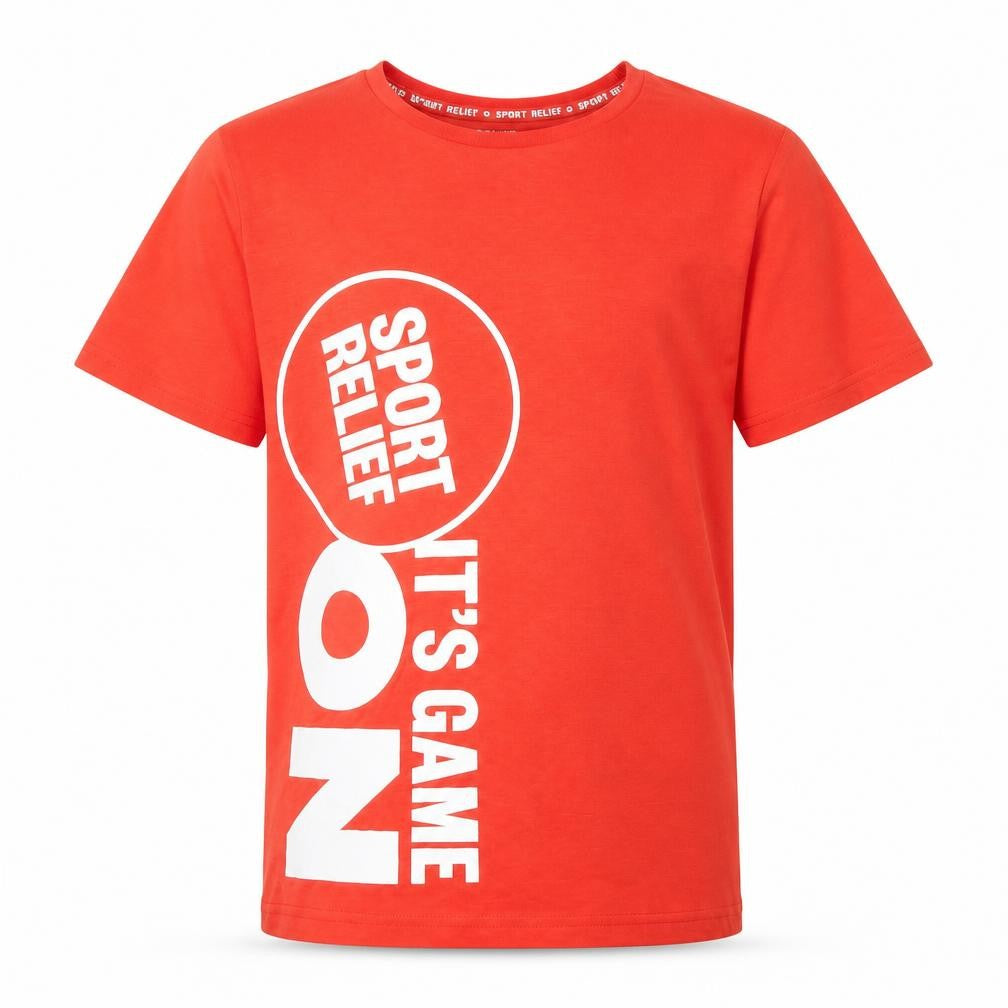 TU Boys Red   Basic T-Shirt Size 11 Years  - Sport Relief
