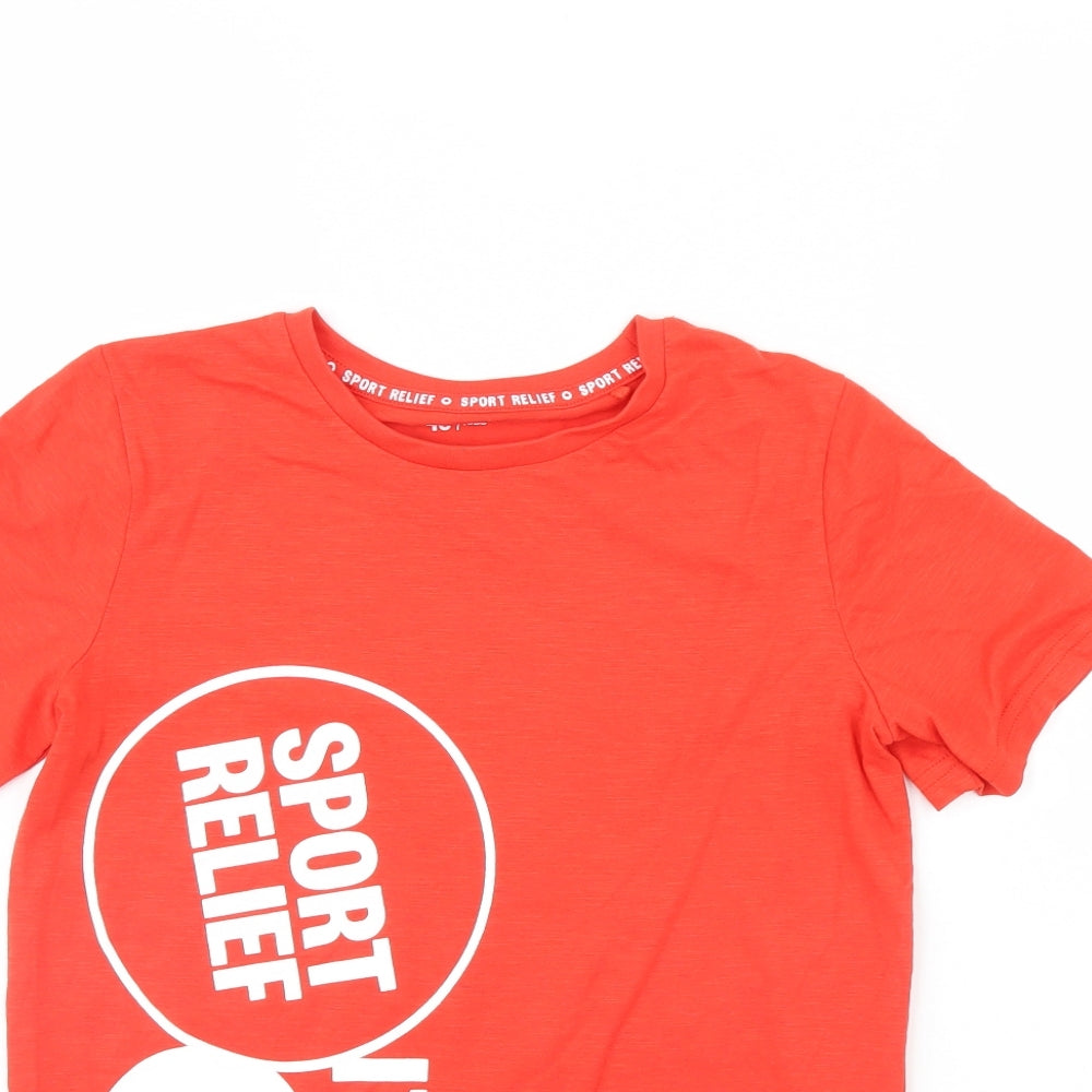 TU Boys Red   Basic T-Shirt Size 11 Years  - Sport Relief