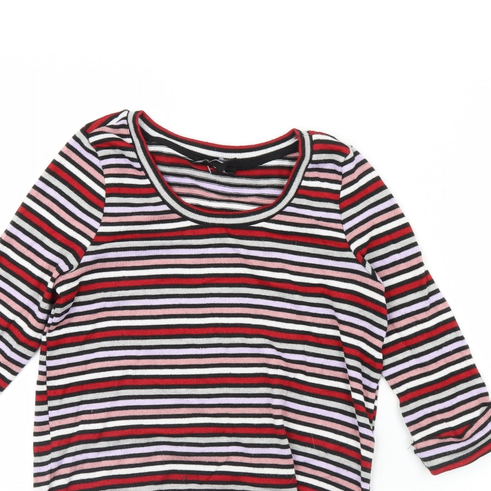 New Look Womens Multicoloured Striped  Pullover Jumper Size 6