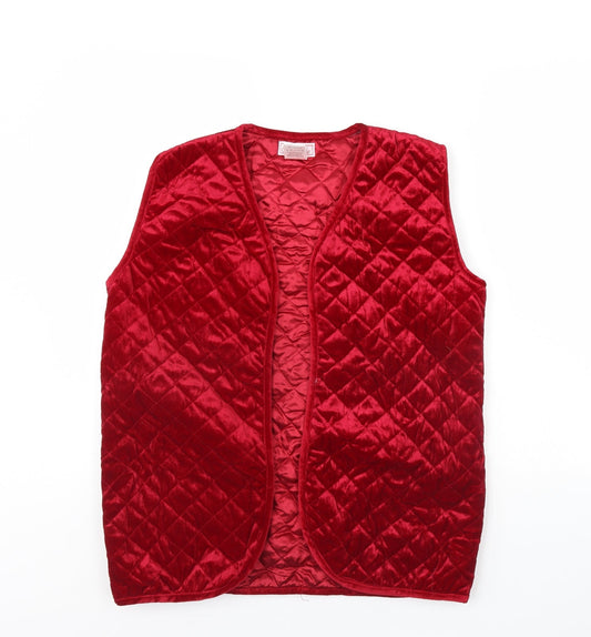 Claire Neuville Womens Red   Gilet Jacket Size 12