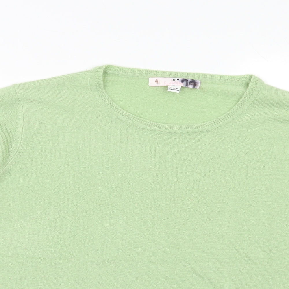 Julipa Womens Green   Pullover Jumper Size 14