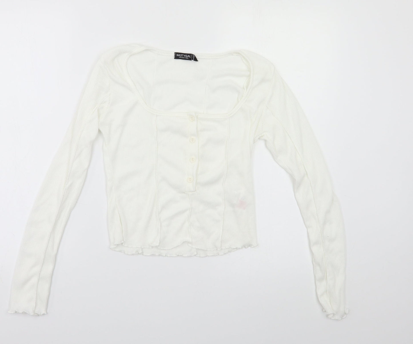 Nasty Gal Womens White   Basic Polo Size 10