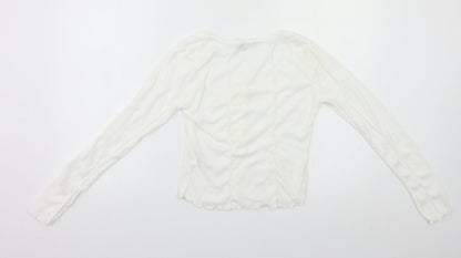 Nasty Gal Womens White   Basic Polo Size 10