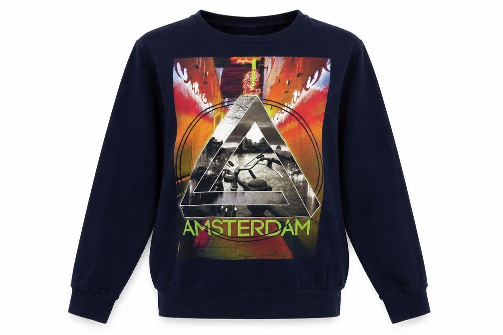 Outcast Womens Blue   Pullover Sweatshirt Size L  - Amsterdam
