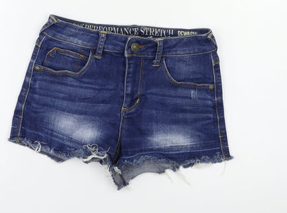 Rewash Womens Blue   Hot Pants Shorts Size 6