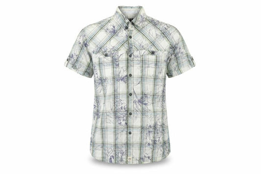 Buirton Mens Green Check   Button-Up Size M