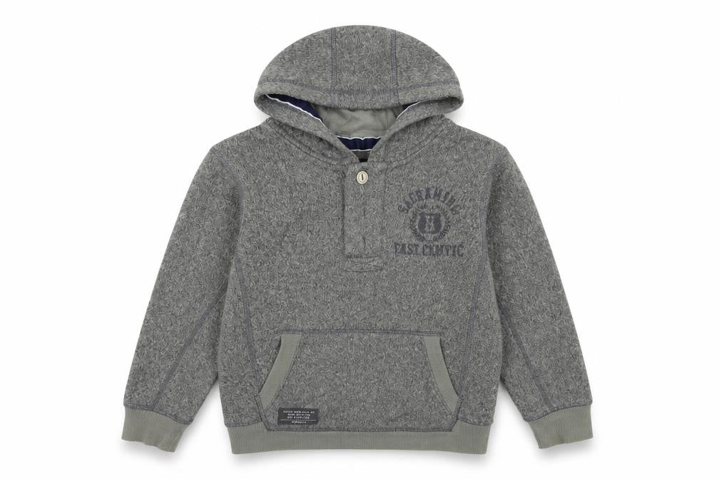 Next Boys Grey   Pullover Hoodie Size 7 Years