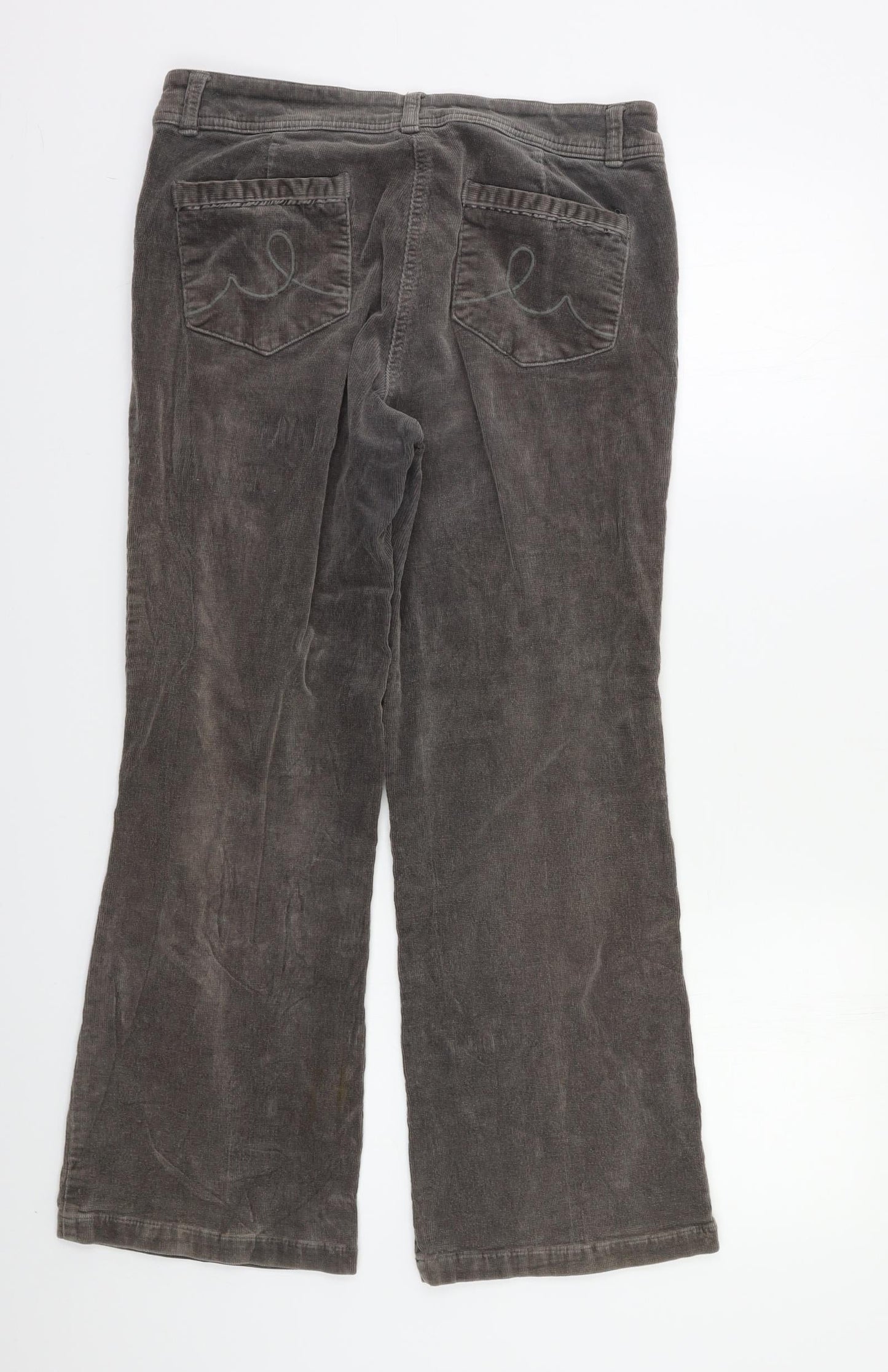 M&Co Womens Grey   Trousers  Size 10 L25 in