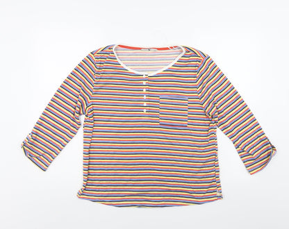 Tu Womens Multicoloured Striped  Pullover Jumper Size S