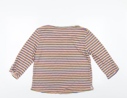 Tu Womens Multicoloured Striped  Pullover Jumper Size S