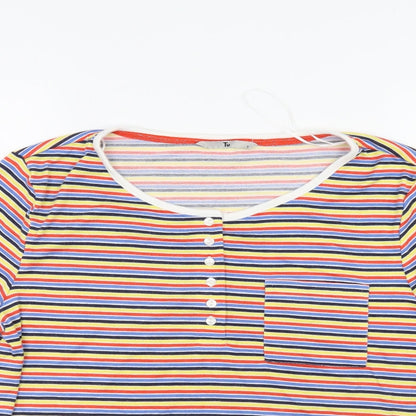 Tu Womens Multicoloured Striped  Pullover Jumper Size S
