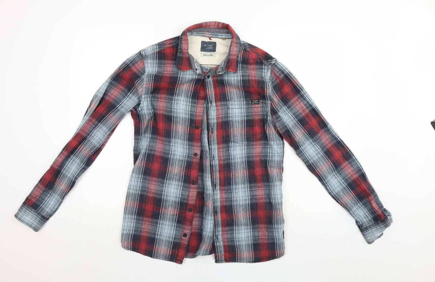 Blend Mens Multicoloured Check   Button-Up Size M