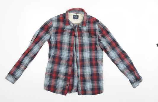 Blend Mens Multicoloured Check   Button-Up Size M