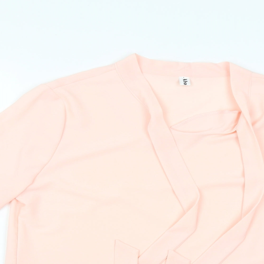 Abollria Womens Pink   Basic Blouse Size L