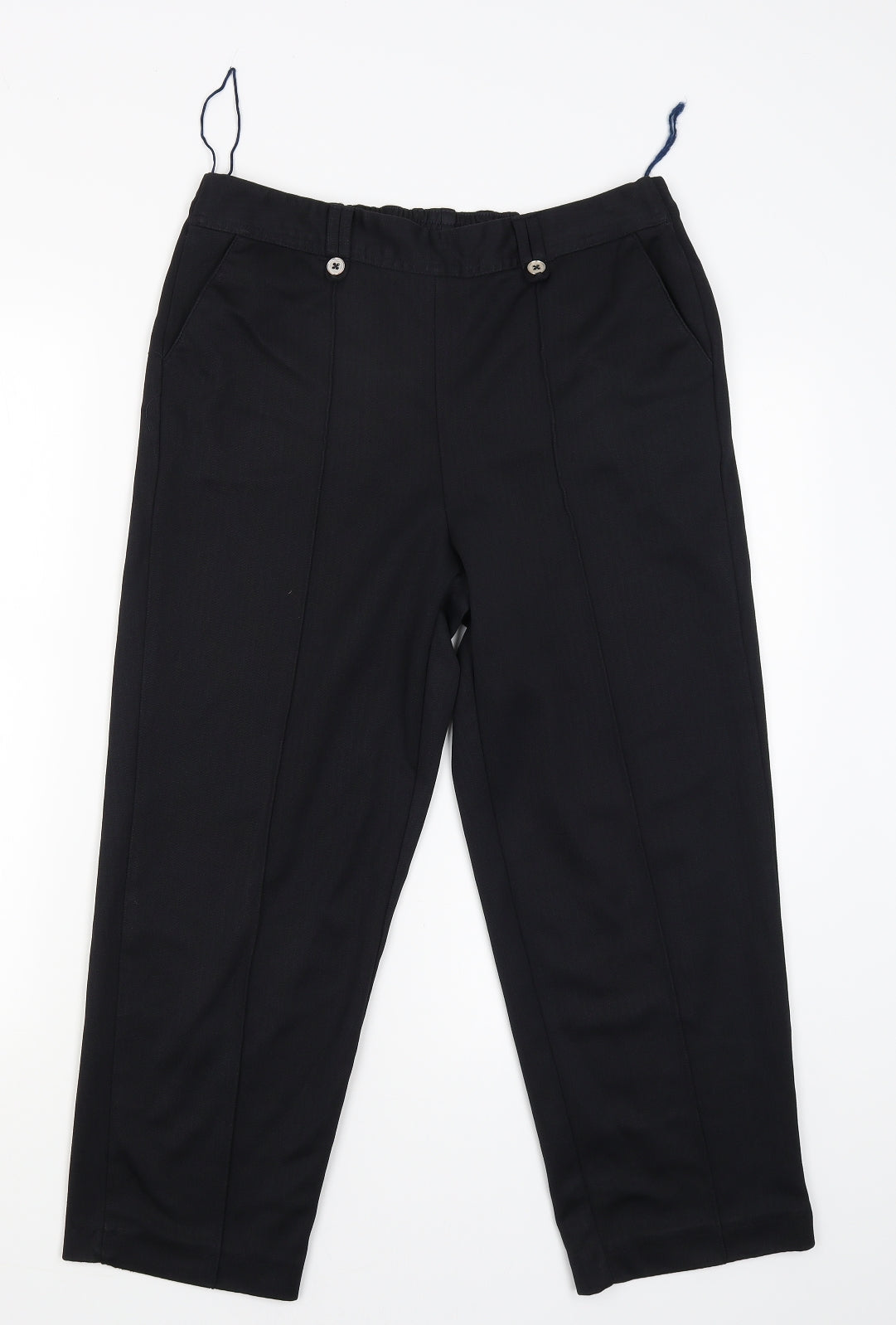 Preworn Womens Blue   Capri Trousers Size 14 L22 in