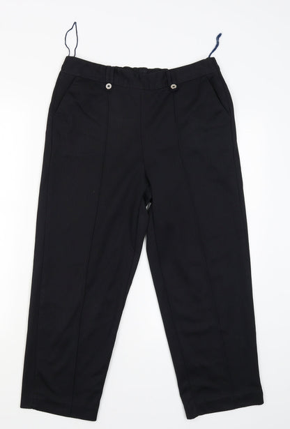 Preworn Womens Blue   Capri Trousers Size 14 L22 in