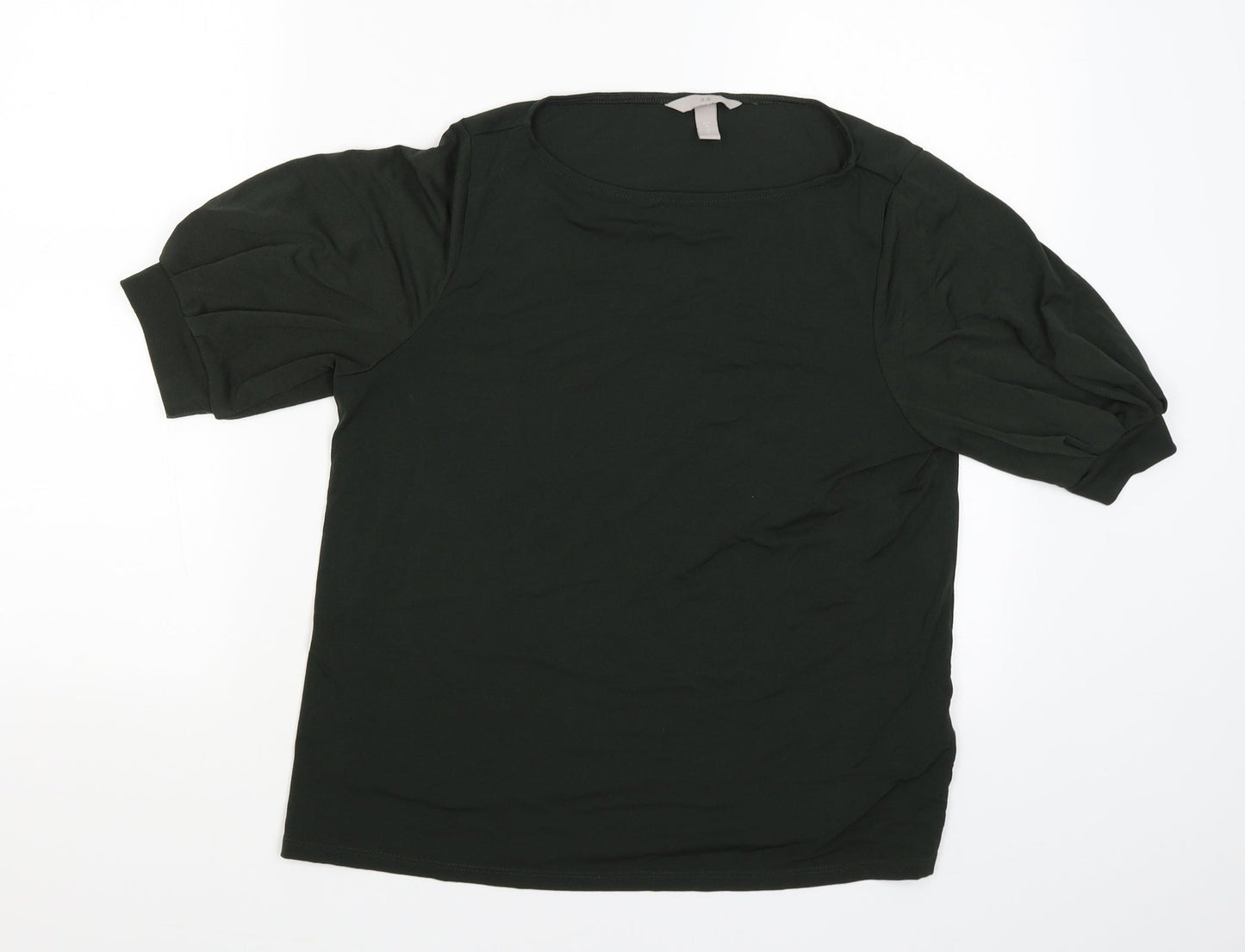H&M Womens Green   Basic Blouse Size M