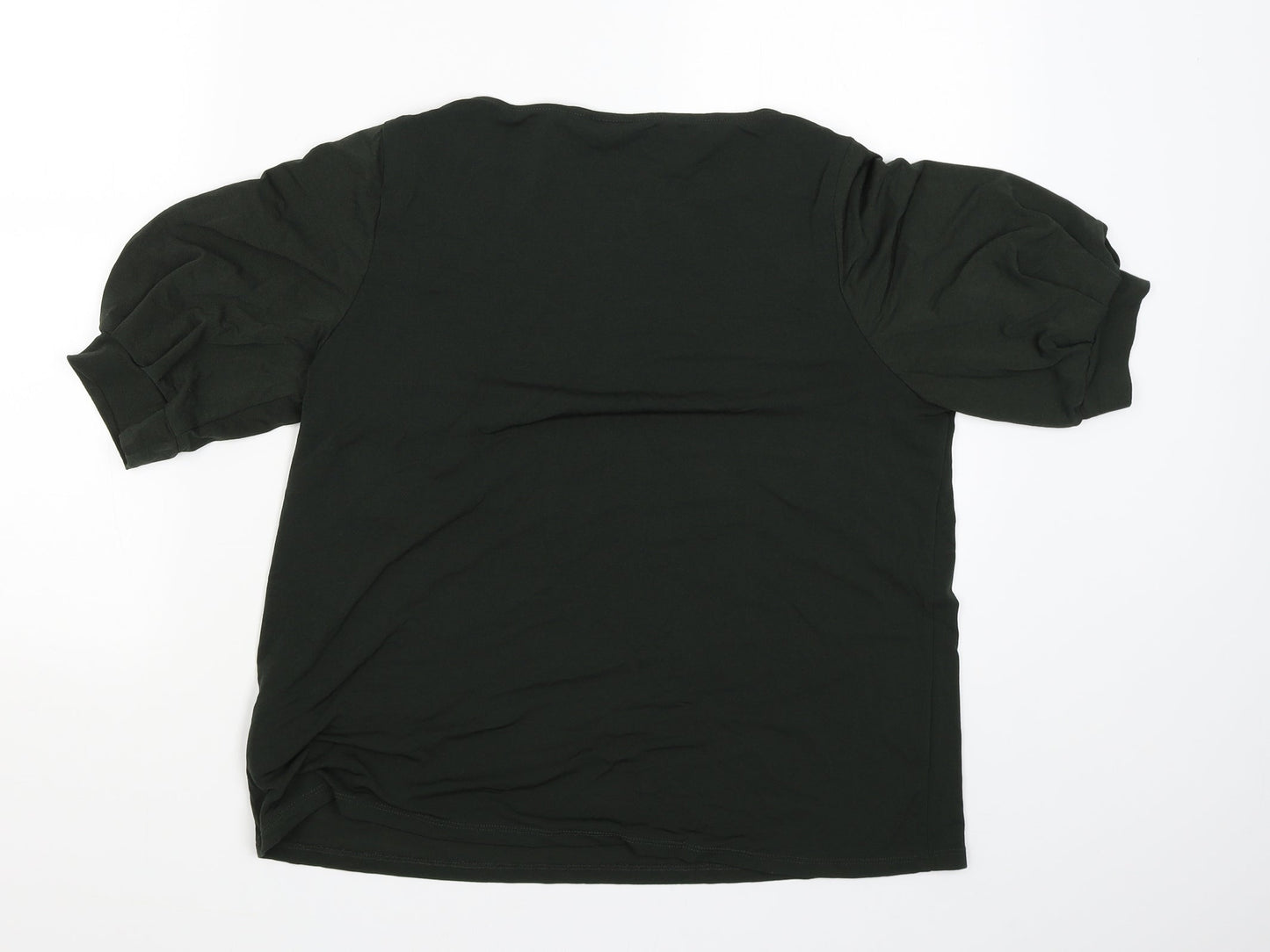 H&M Womens Green   Basic Blouse Size M