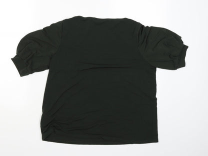 H&M Womens Green   Basic Blouse Size M