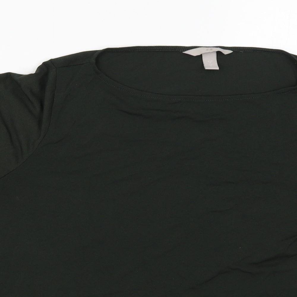 H&M Womens Green   Basic Blouse Size M