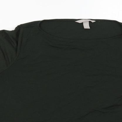 H&M Womens Green   Basic Blouse Size M